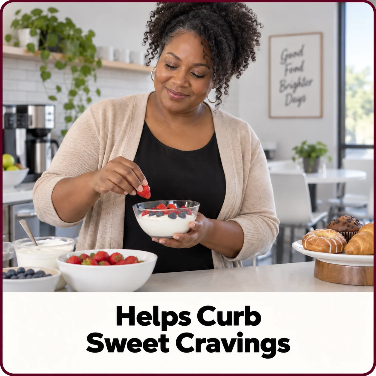Helps support mindful eating and curbing sweet cravings